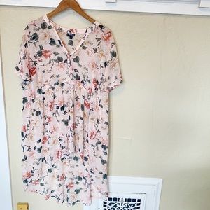 Torrid Sheer Roses Dress or Cover-up